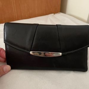 Super soft Napa Leather black wallet from Danier Leather.